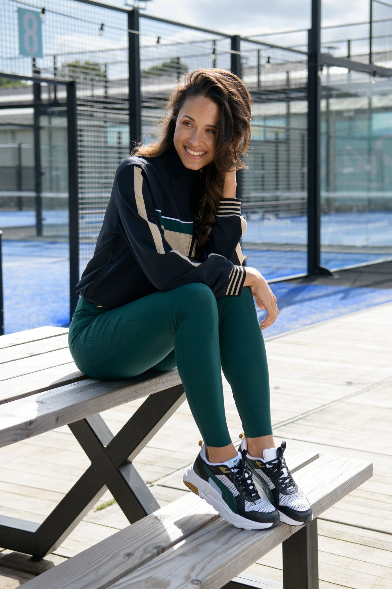 Golden Court Jacket - Green/Gold - Padel73