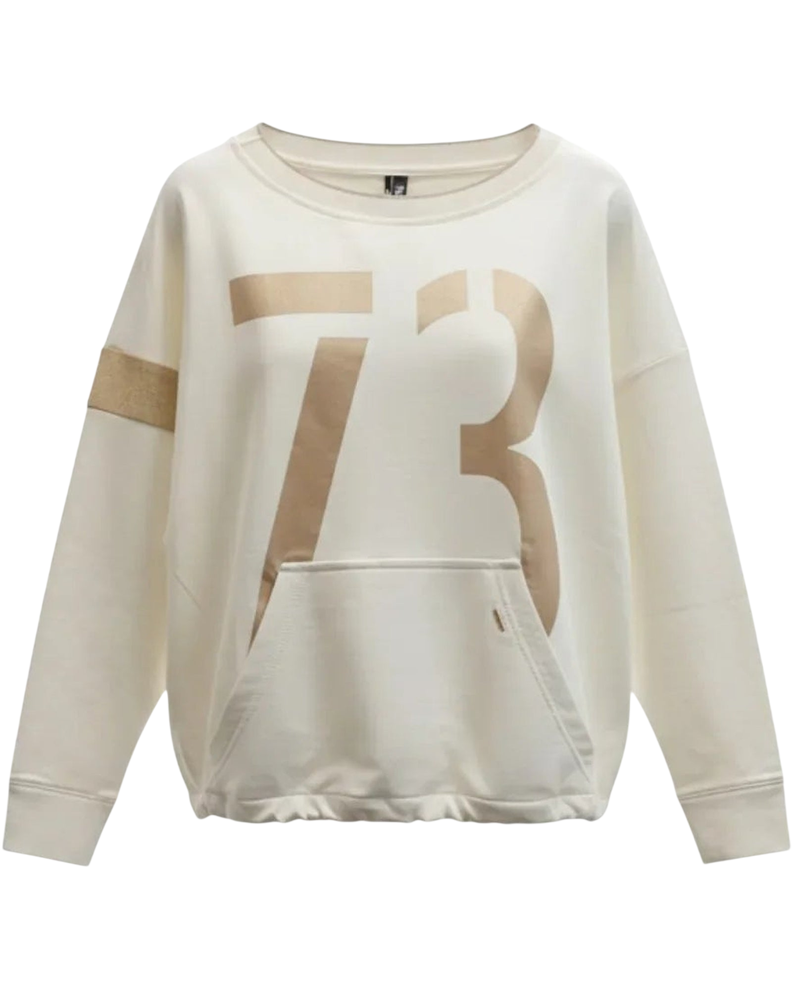 Golden Varsity Sweat – Off - White/Gold - Padel73