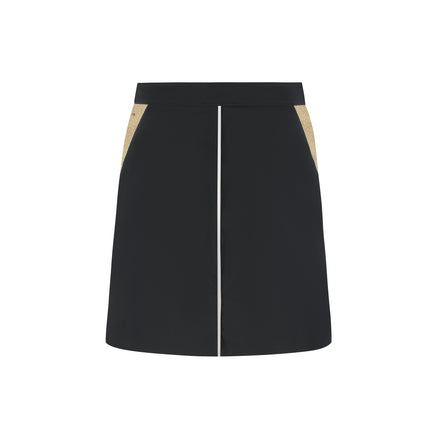 Golden Side Skirt - Black