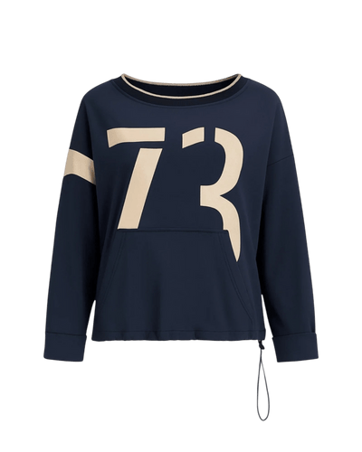 Golden Varsity Sweat – Black/champagne - Padel73