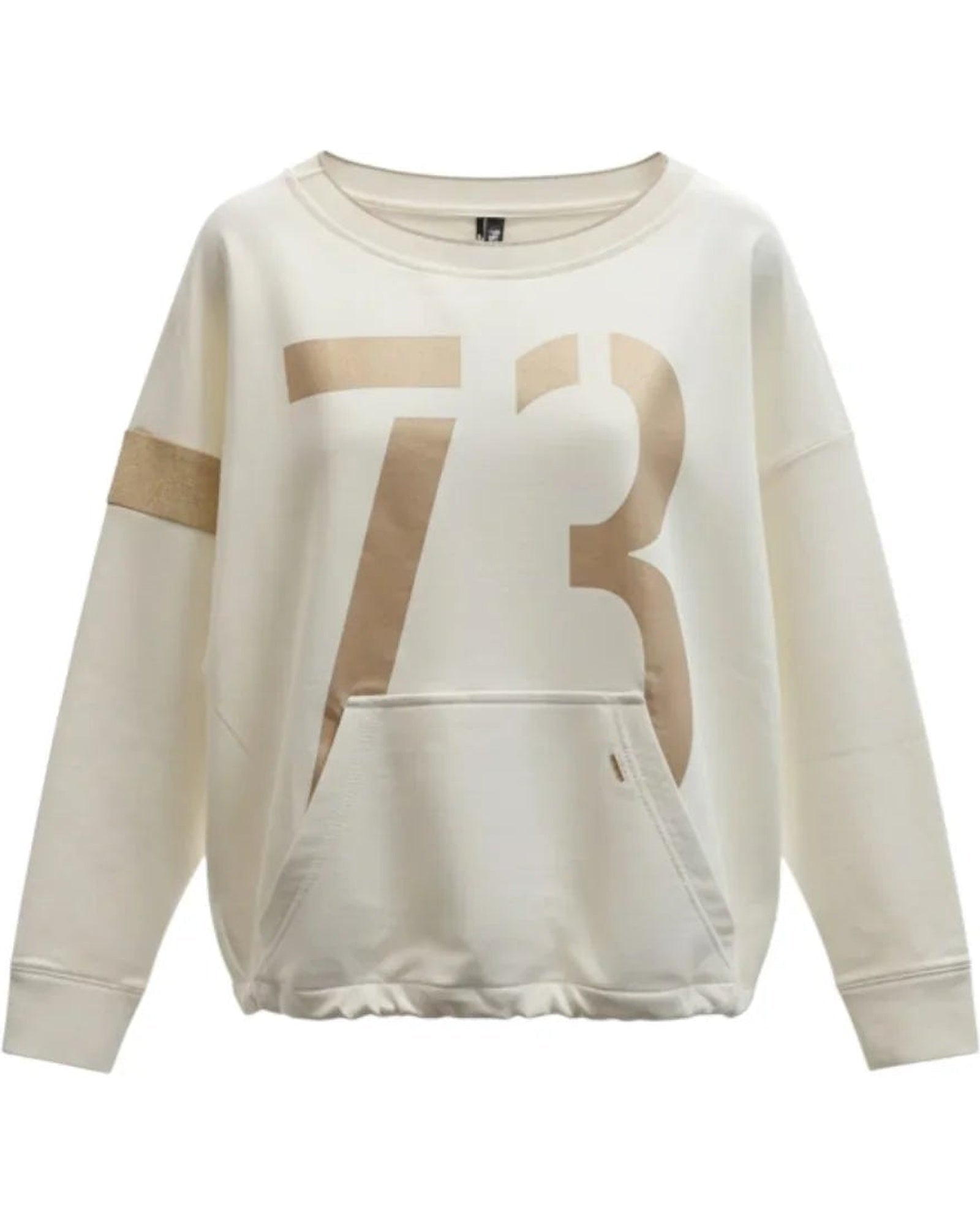 Golden Varsity Sweat – Off - White/Gold - Padel73