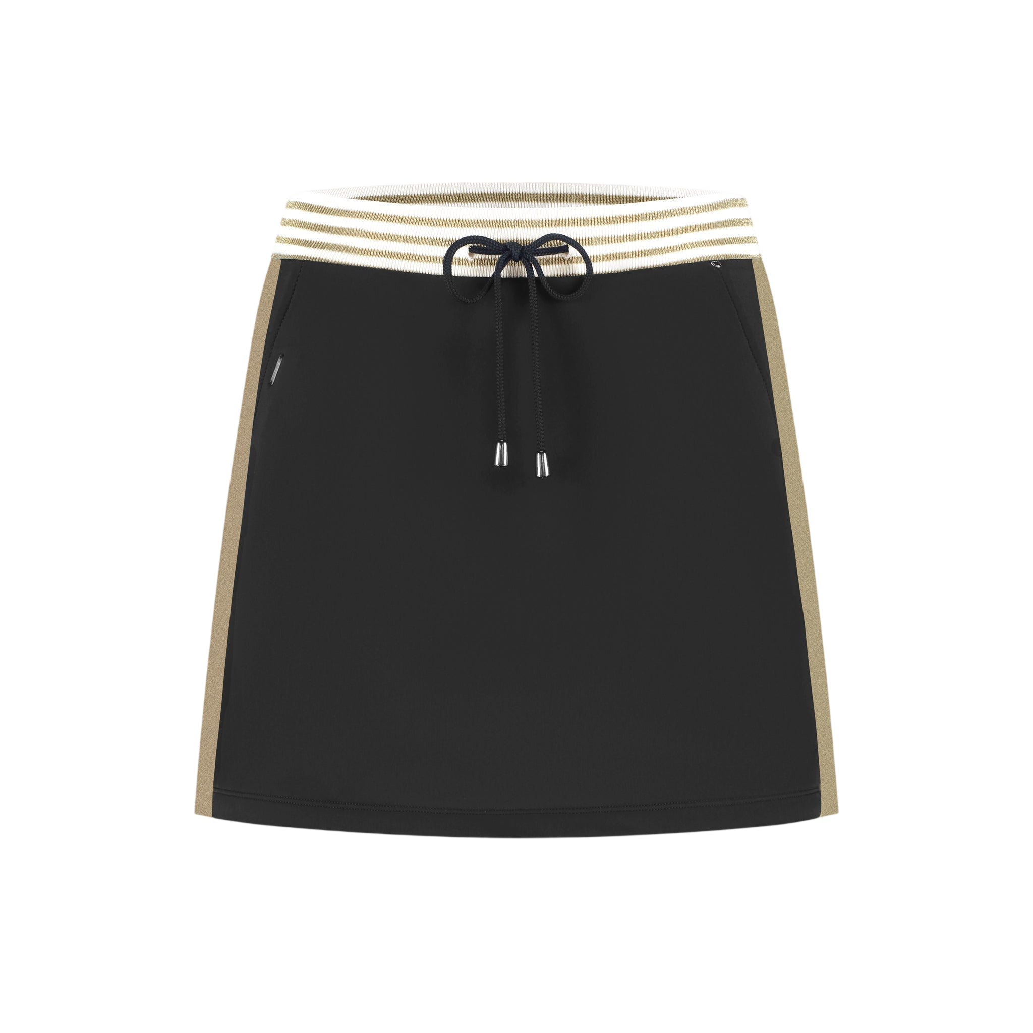 Golden Tight Skirt – Black/Gold Light Waistband - Padel73