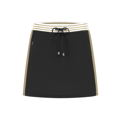 Golden Tight Skirt – Black/Gold Light Waistband - Padel73