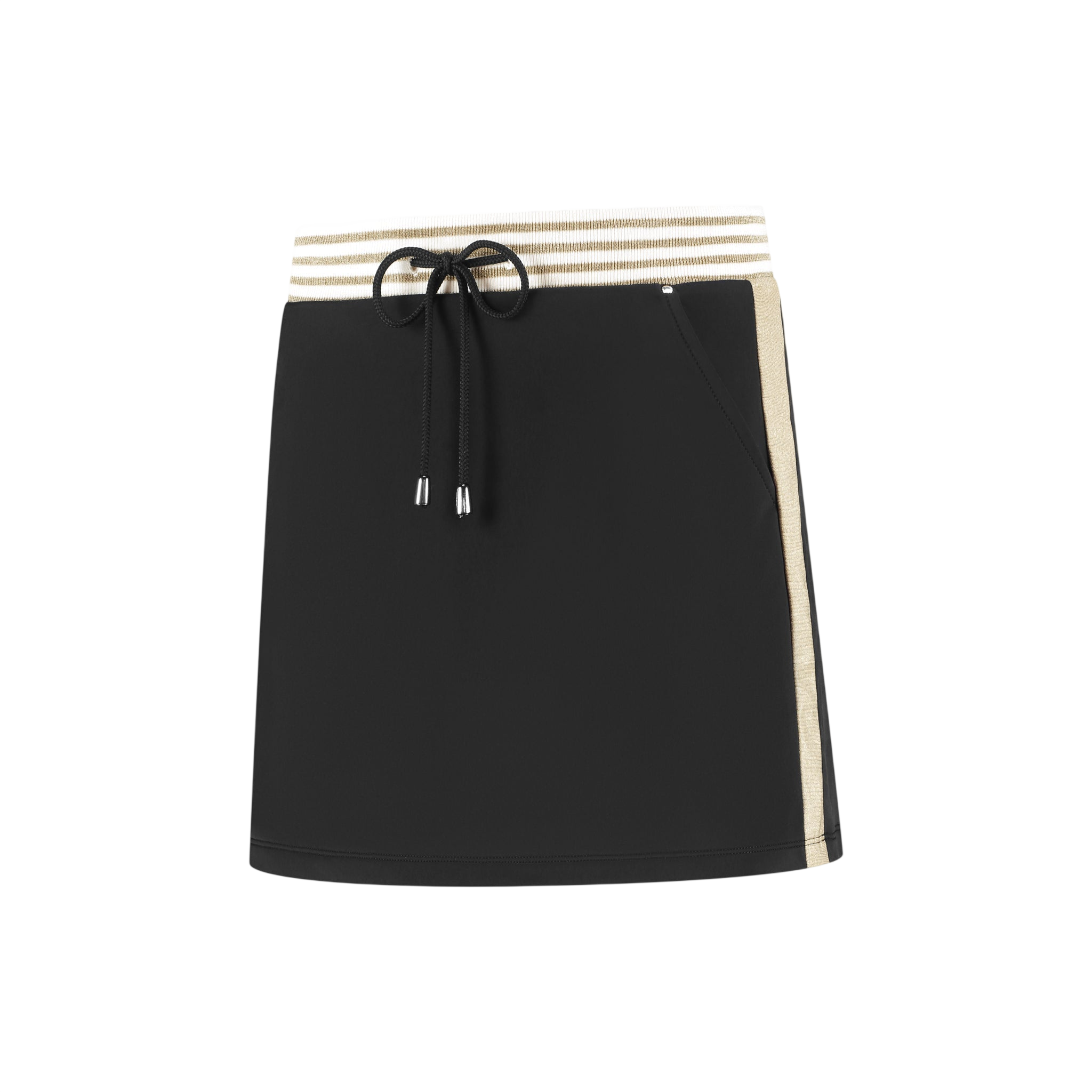 Golden Tight Skirt – Black/Gold Light Waistband - Padel73
