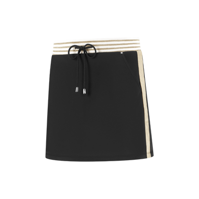 Golden Tight Skirt – Black/Gold Light Waistband - Padel73