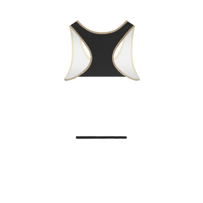 Golden Court Tank – Black/White/Gold