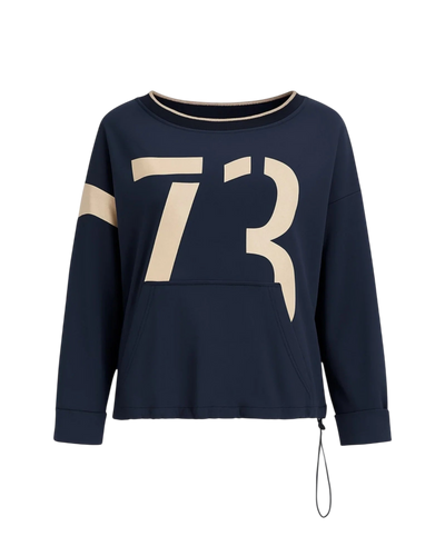 Golden Varsity Sweat – Black/champagne - Padel73