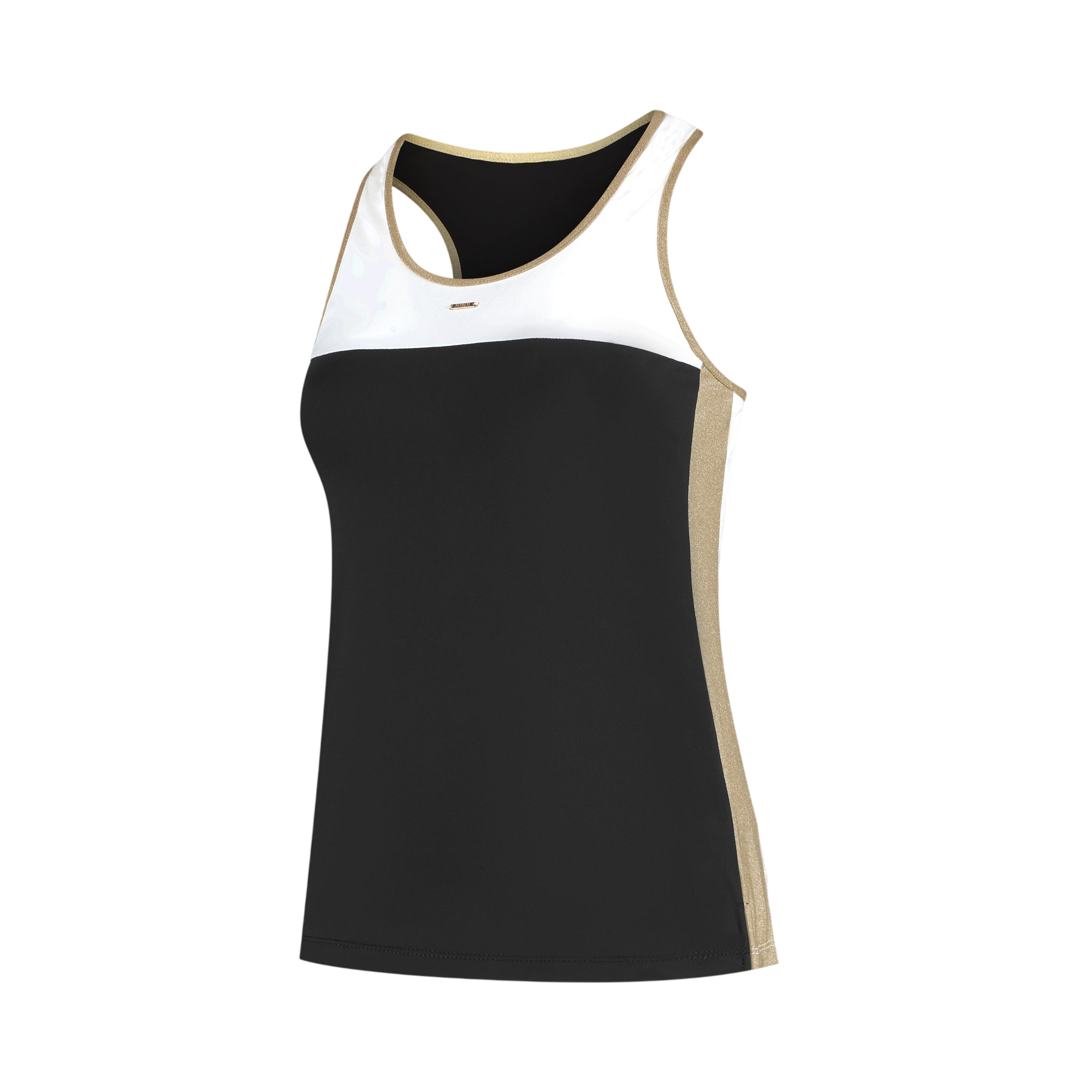 Golden Court Tank – Black/White/Gold