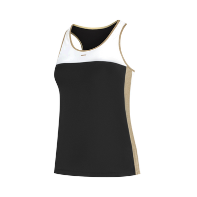 Golden Court Tank – Black/White/Gold