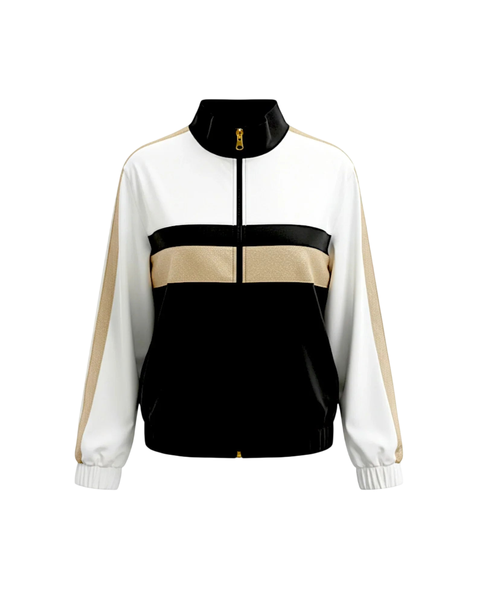 Golden Court Jacket - White/Gold/Black - Padel73