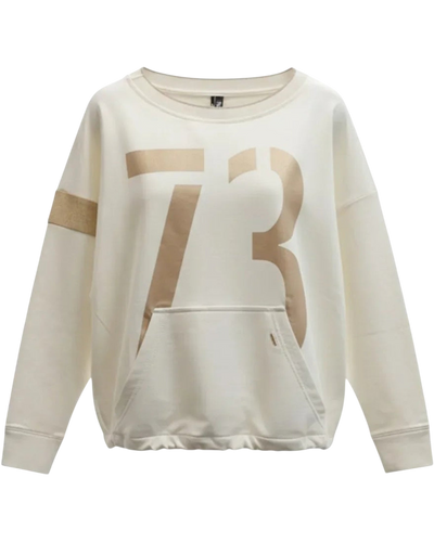 Golden Varsity Sweat – Off - White/Gold - Padel73