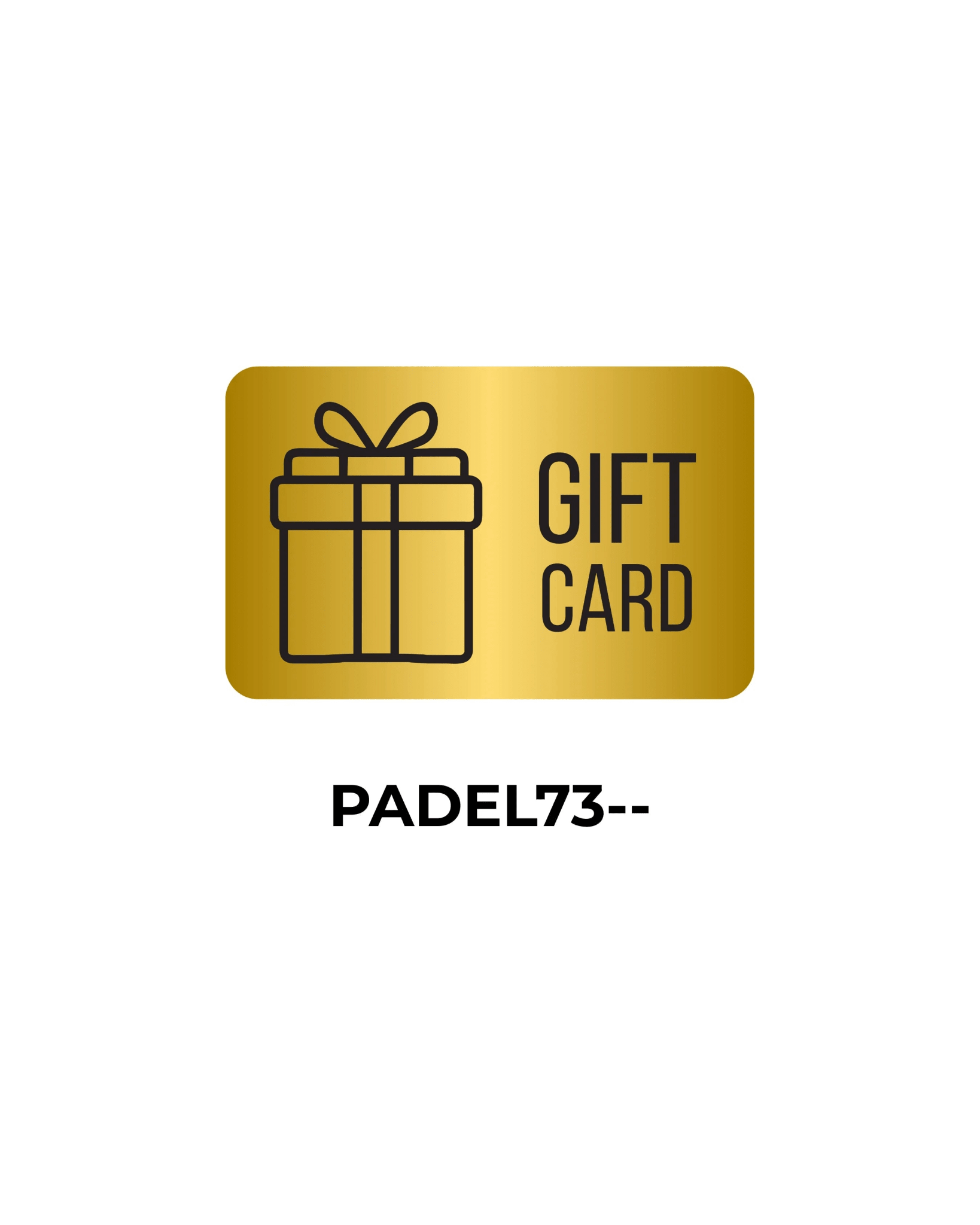 PADEL73 - Cadeaukaart - Padel73